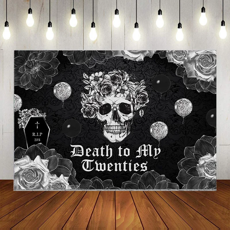 

Halloween Skeletons Bleached Bones Party Backdrop Cemetary Graveyard Moon Night Photography Background Horror Dead Decor Banner