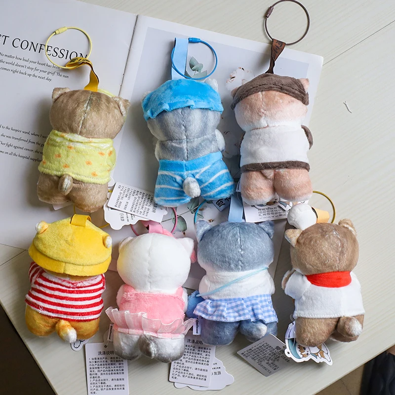 13cm Kawaii Mofusand Plush Keychain Pendant New Mofusand Status Of The Week Series Plush Doll Pendant Bag Pendant Gift Toy