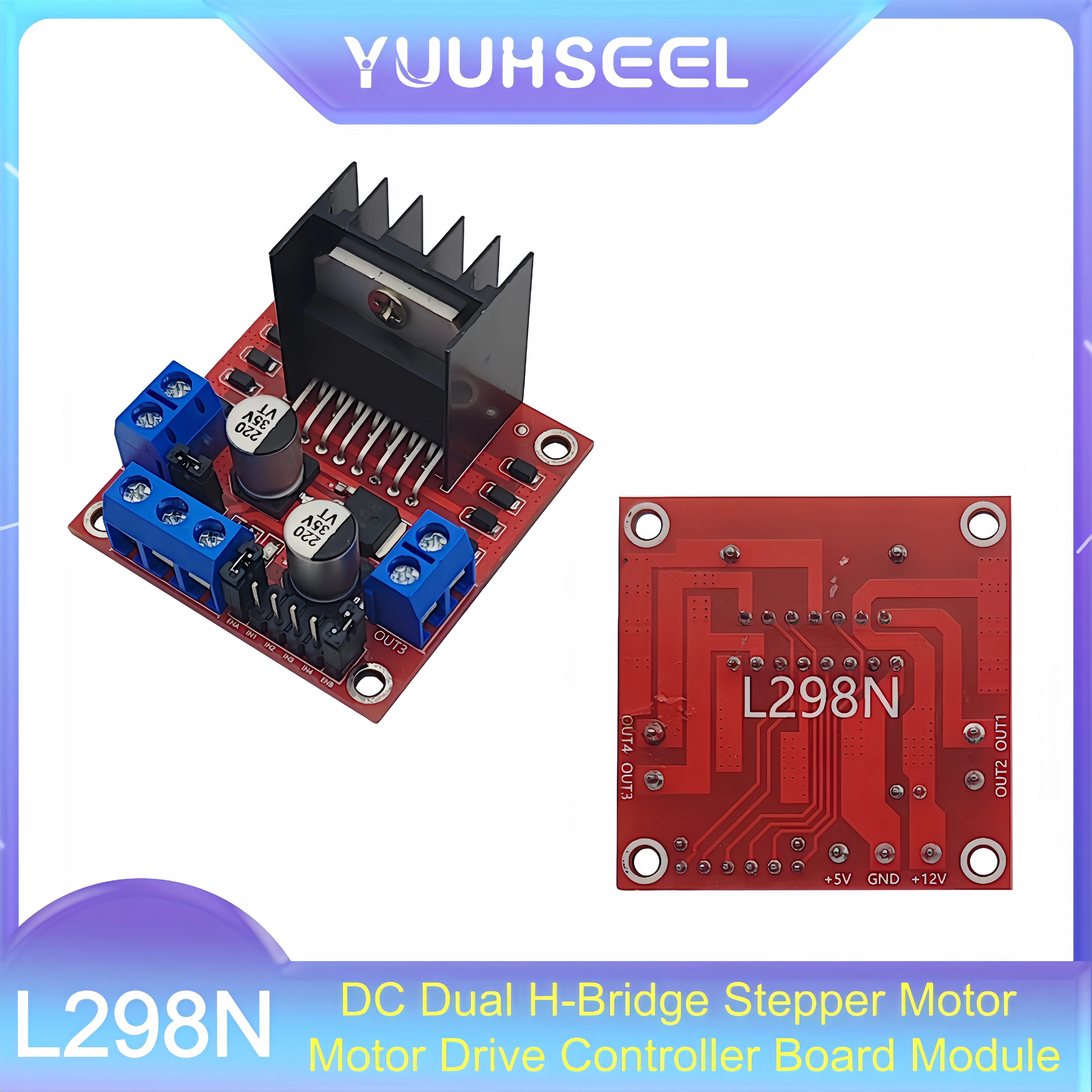 L298N Module - 2Pcs L298N DC Dual H-Bridge Stepper