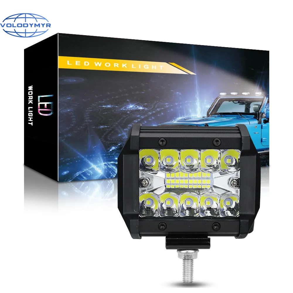 

Volodymyr Spot Flood Combo Beam Led Light Bars Off Road 20LED Work Light For Car 4x4 ATV SUV Led Auxiliary Modified Headlights