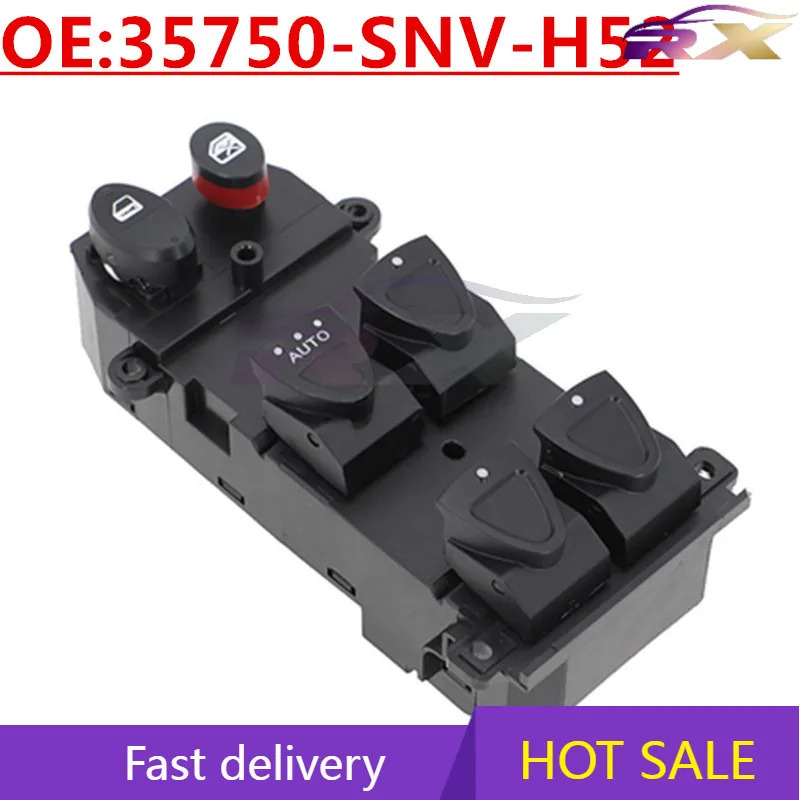 

OEM:35750-SNV-H52 Power Window Master Control Switch For Honda Civic