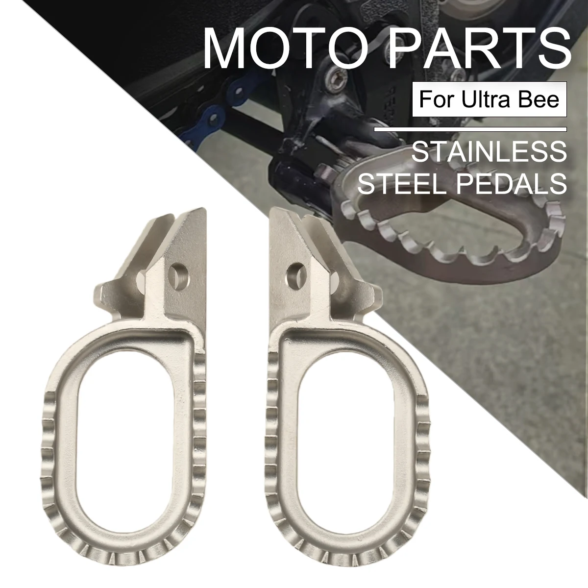 

Electric Motorcycle Accessories Stainless Steel Foot Pedal Foot Rests Pedals For Sur-Ron SURRON Ultra Bee Foot Pedal Replacement