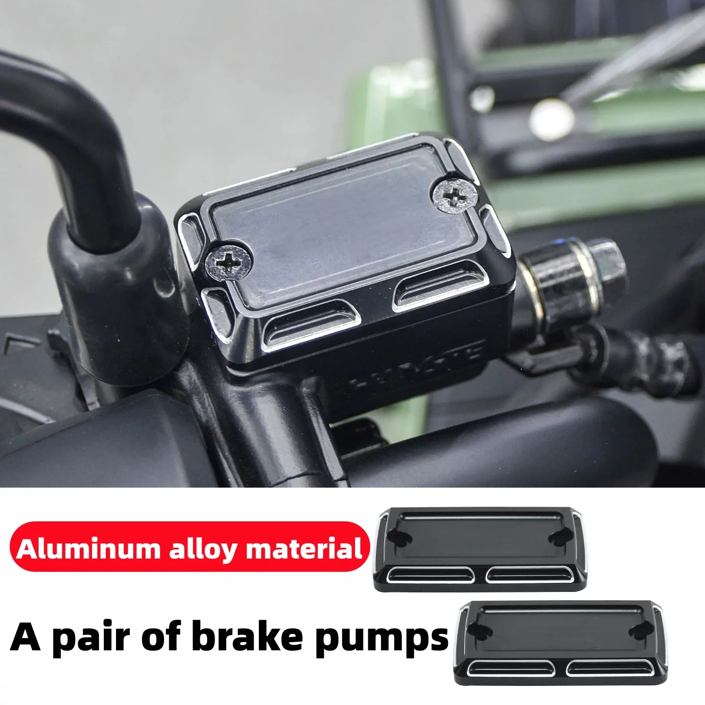 For Sundiro Honda Square X125 brake pump cover modification, aluminum alloy upper pump oil reservoir decorative cover accessory.