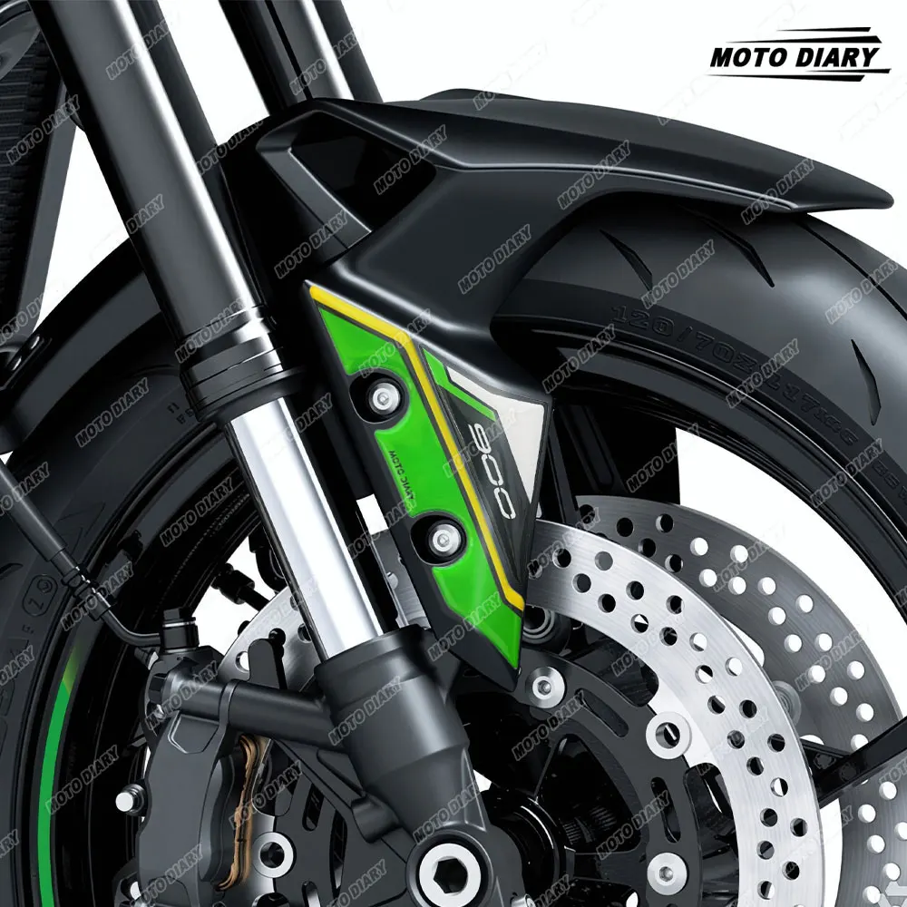 3D Motorcycle Front Fender Sticker Decals For Kawasaki Z900 Z 900 SE 2025-2026
