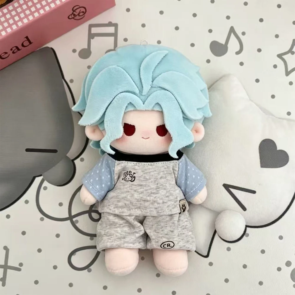 20cm With Skeleton Flexible Anime Game Genshin Impact The Doctor‌ Il Dottore Dress Up Plushie Toy Cartoon Plush Figure Body Doll