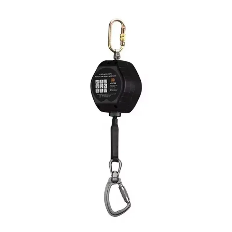 Heavy-duty retractable safety quick-action braking system webbing, 100kg drop protector, automatic retractable lifeline