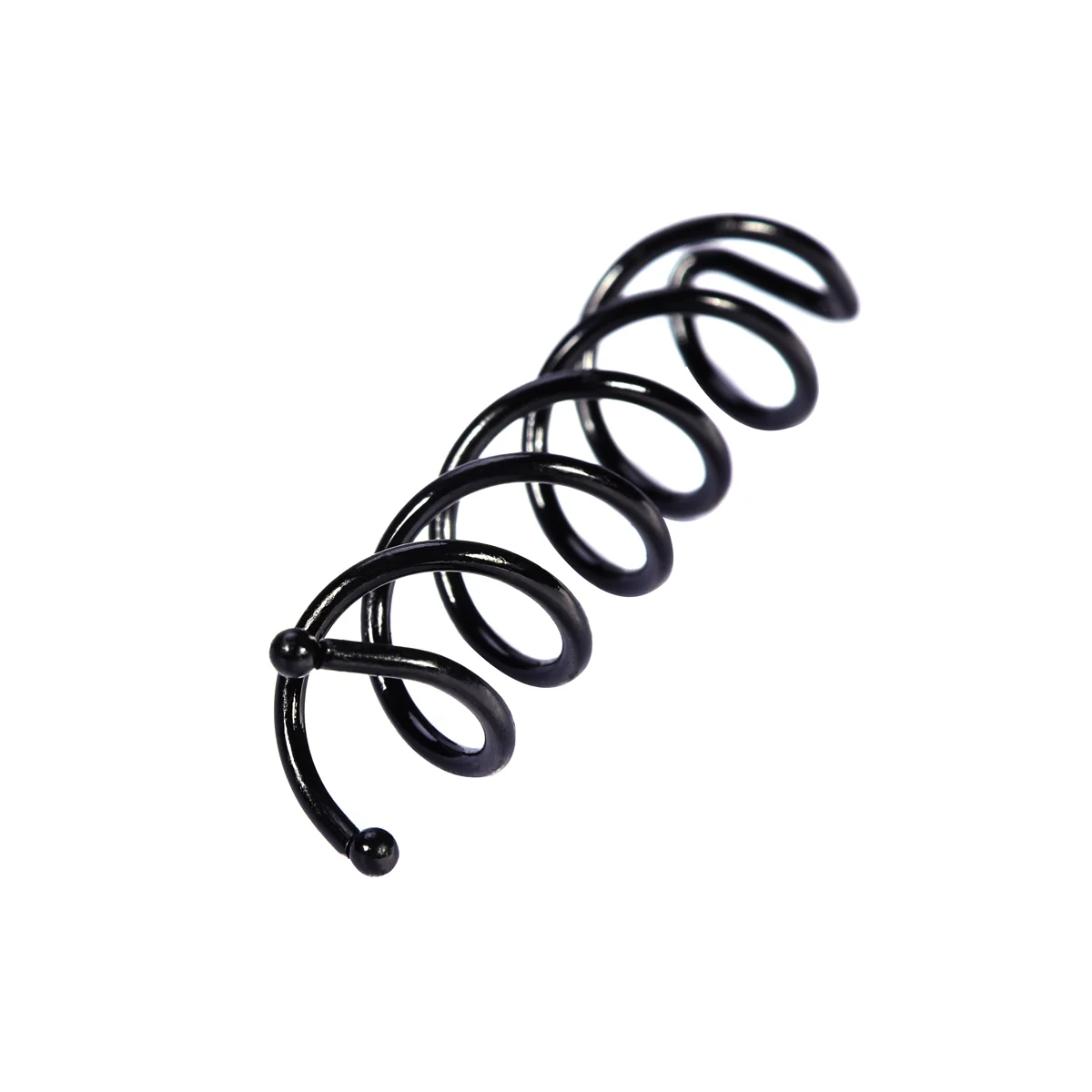 20 pçs espiral bobby parafuso de cabelo grampo de cabelo mini clipe para diy estilo de cabelo (preto) espiral pino de cabelo pinos espirais