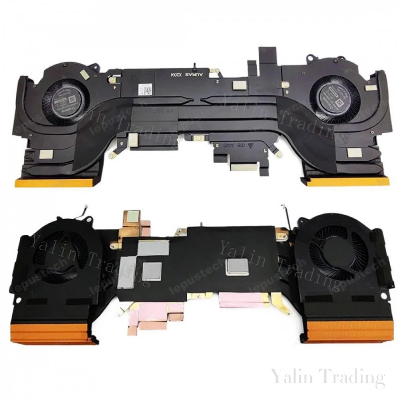 Ventilador de CPU/GPU Original S+ 12V com Dissipador de Calor 0DV367 para Dell G15 AMD 5530 - Peça de Reposição para Notebook Gamer