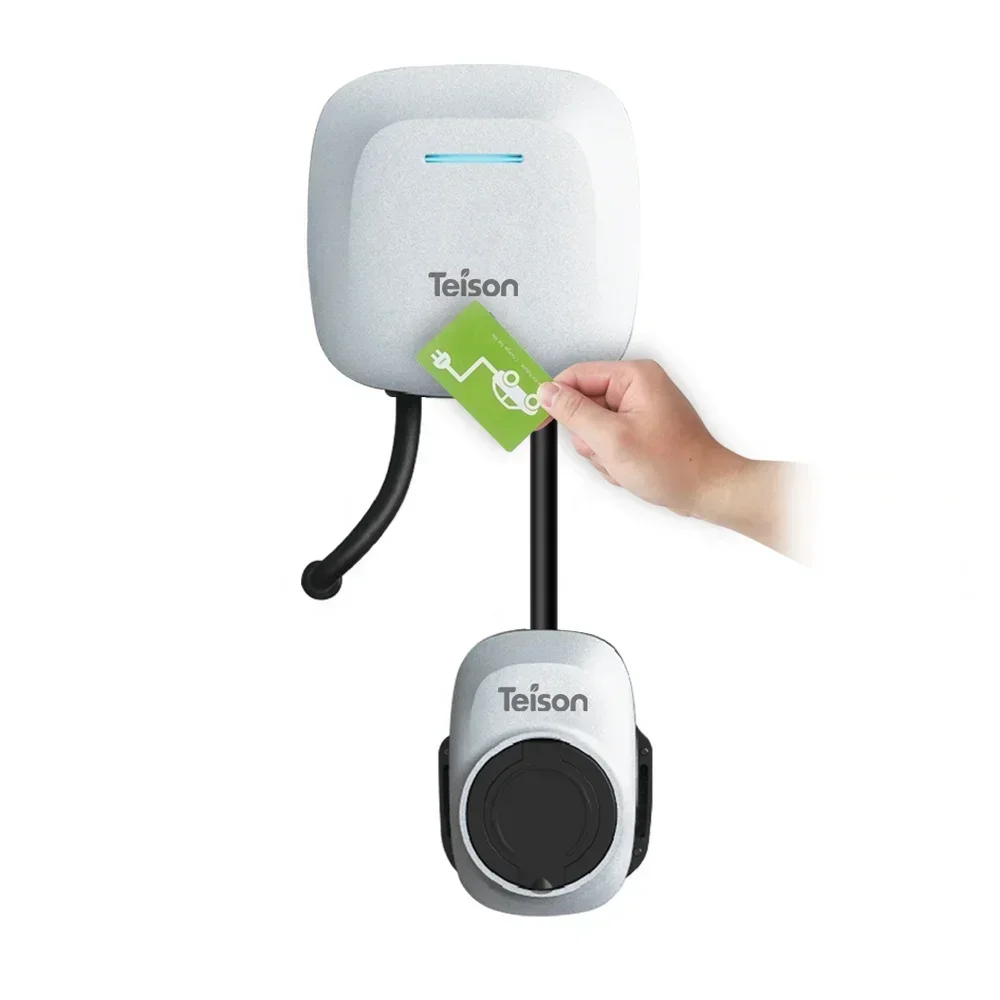 2025Teison 16a/32a EV Charging Station with APP/WIFI/4G/RFID/OCPP Wallbox EV Charger type 2 outleting charging