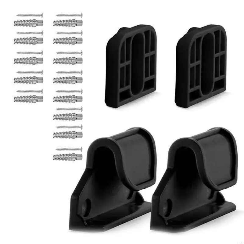 

1 Set Child Safety Gate Fence Replacement Part Wall Mounting Brackets Hook and Screws Compatible for Various Models