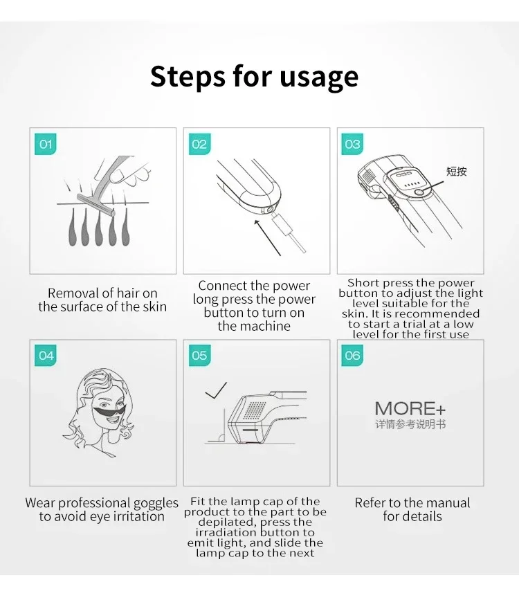 Xiaomi Mkboo เลเซอร์กำจัดขน IPL Photon Rejuvenation Professional กำจัดขนถาวรกำจัดขนเต็มรูปแบบและเส้นผม R