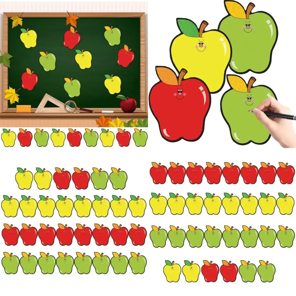  Paper Cut-Out Bulletin Board Decorations Back to School Supplies for Teachers