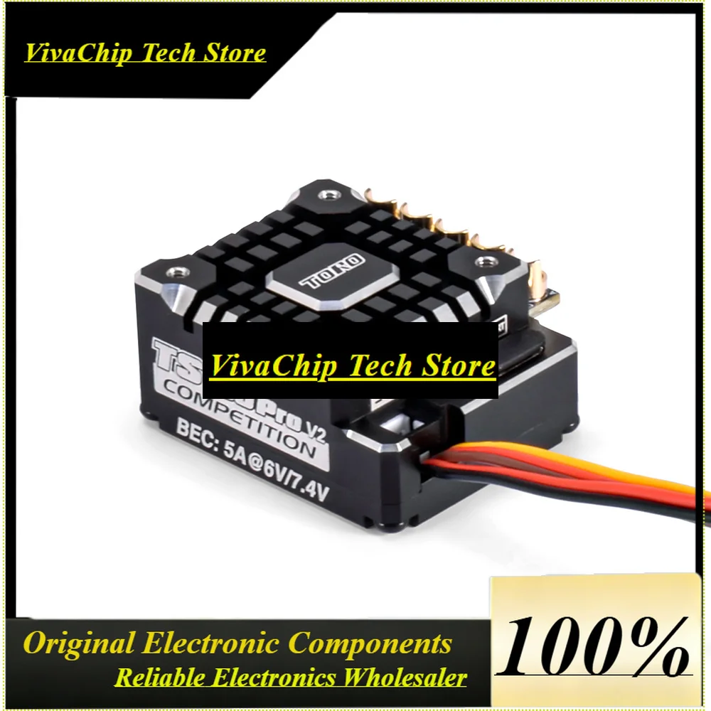 VivaSKYRC 160A Brushless ESC 2-3S 6V/7.4V TS160A PRO V2 Sensored For 1/10 Touring Car Buggy Crawler