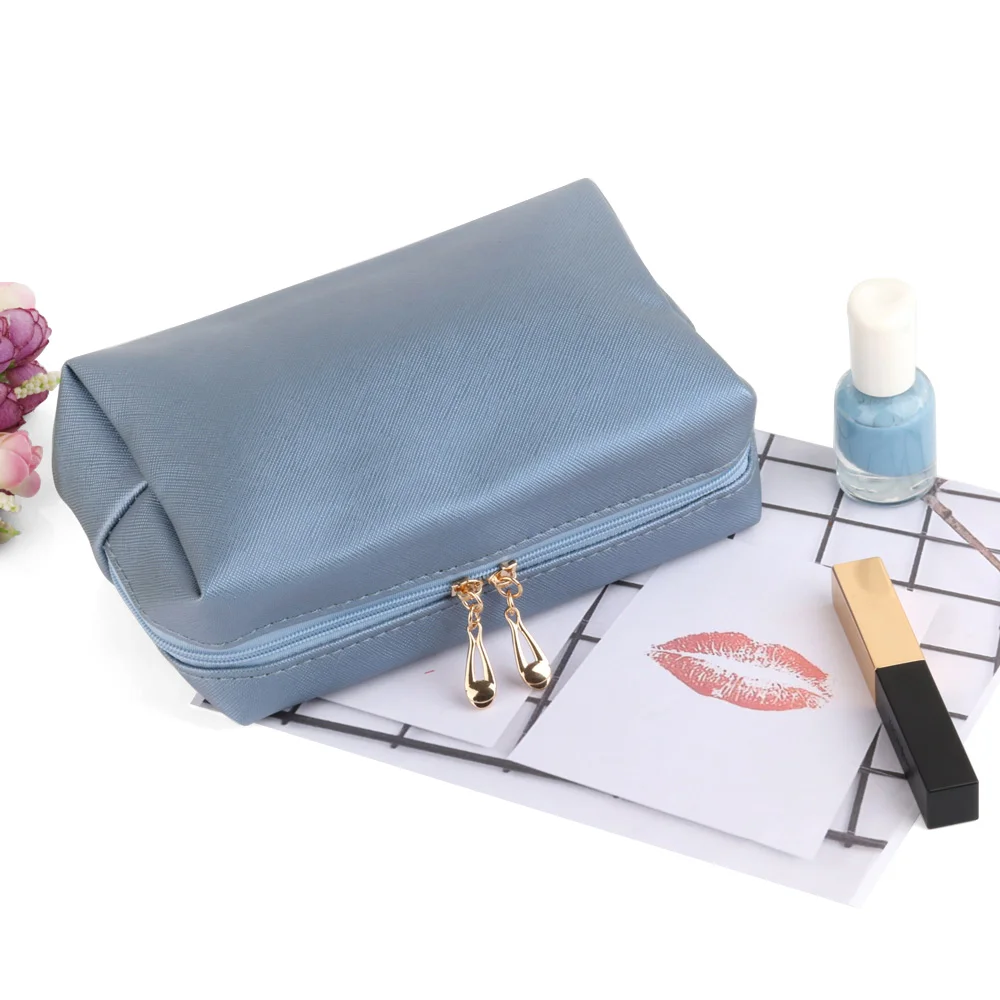 Semplice borsa da toilette da viaggio impermeabile per trucco cosmetico custodia a più colori custodia portatile per Organizer di grande capacità