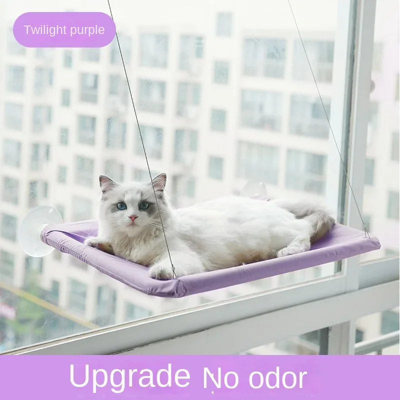 Hanging Cat Bed Pet Cat Hammock Aerial Cats Bed House Kitten Climbing Frame Sunny Window Seat Nest Bearing 20kg Pet Accessories