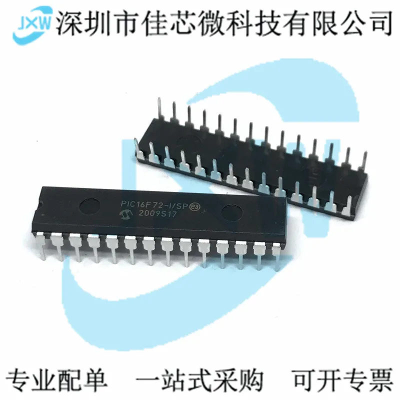 Original PIC16F72-I SP IC Microchip, em estoque, 28 DIP-28 Power ic