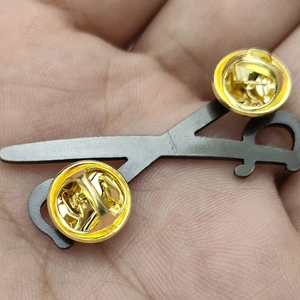 US Army Cavalry crossed Cobre Lapela Pin Metal Distinctive Pin 4 Main sales hat of the American cavalry - №3