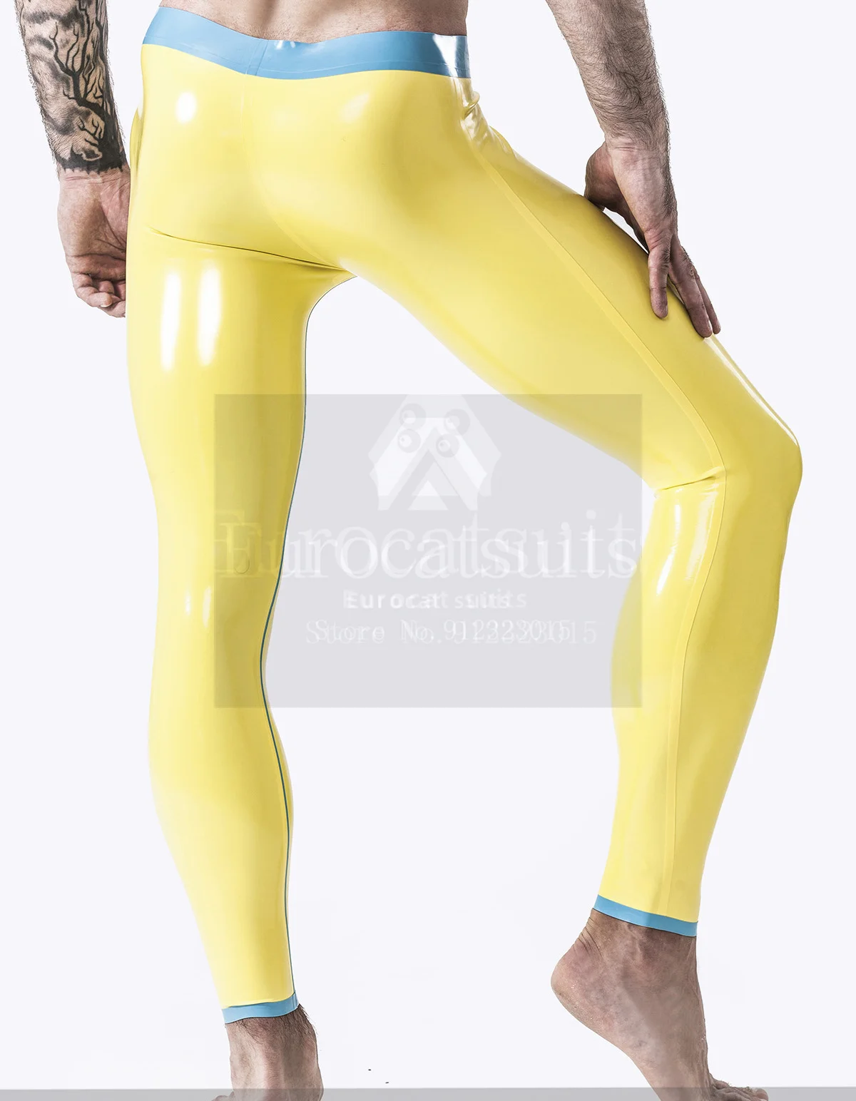 Mallas de látex zentai para hombre, pantalones cortos sexys de máscara completa, fetiche, sexy