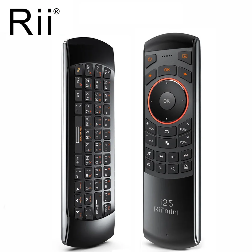 

Rii i25 Wireless Keyboard Air Mouse Remote Control With Programmable Key For Smart TV Android TV Box Fire TV