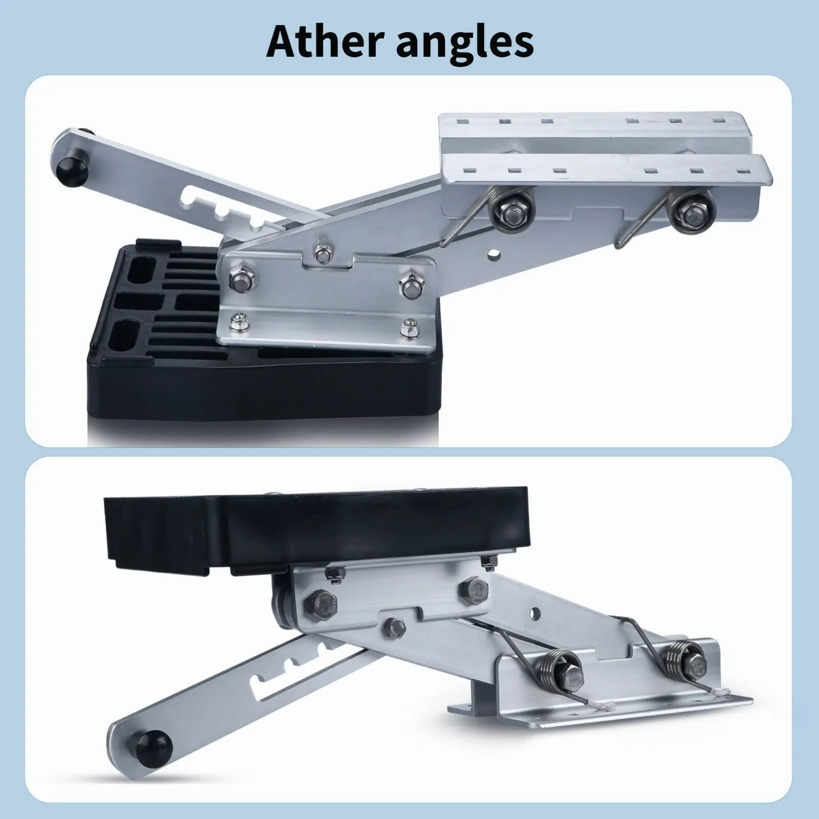 Aluminium Motor Halterung Kicker 7,5-20HP Montieren Edelstahl Heavy Duty Außenbordmotor Halterung Boot Yacht