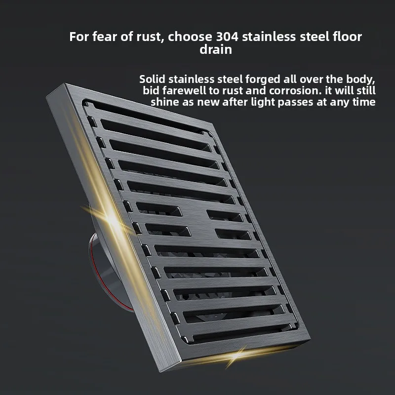 304 Stainless Steel Floor Drain Backflow Preventer Anti-Odor Sewer Drainage Cover Deodorant For Toilet Bathroom Shower Room