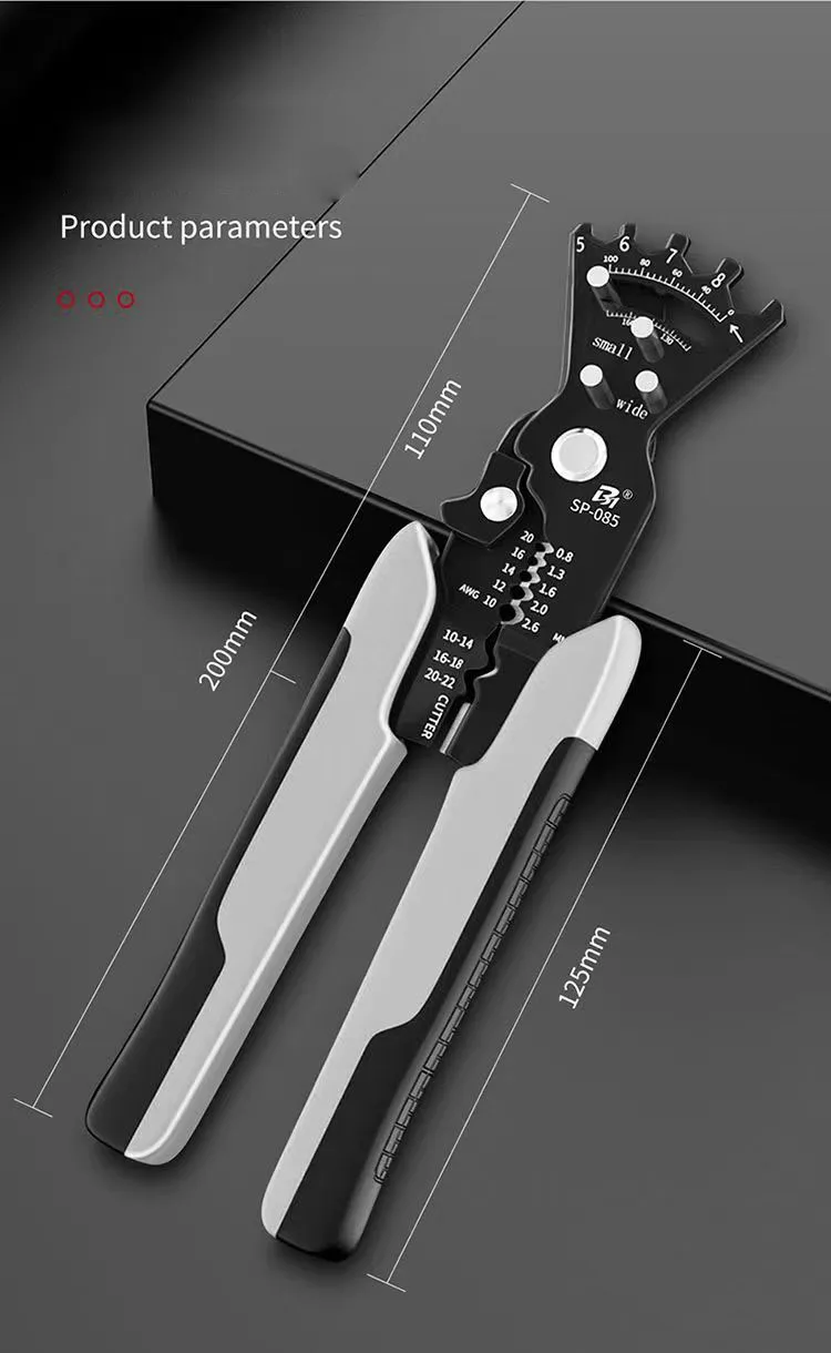 Draht abisolier zange für Kabels chnitt Crimp biege draht abisolier schlüssel Kabels ch neider Crimper Handwerkzeug – Detail 6