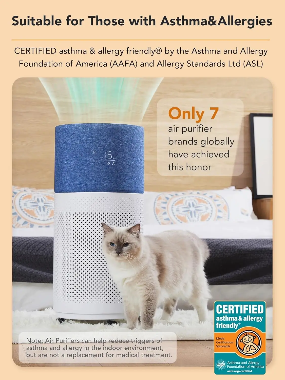 Air Purifiers for Home Large Room Up to 2550 ft², H13  Air Cleaner Works with  for Dust, Allergens, Pollen,