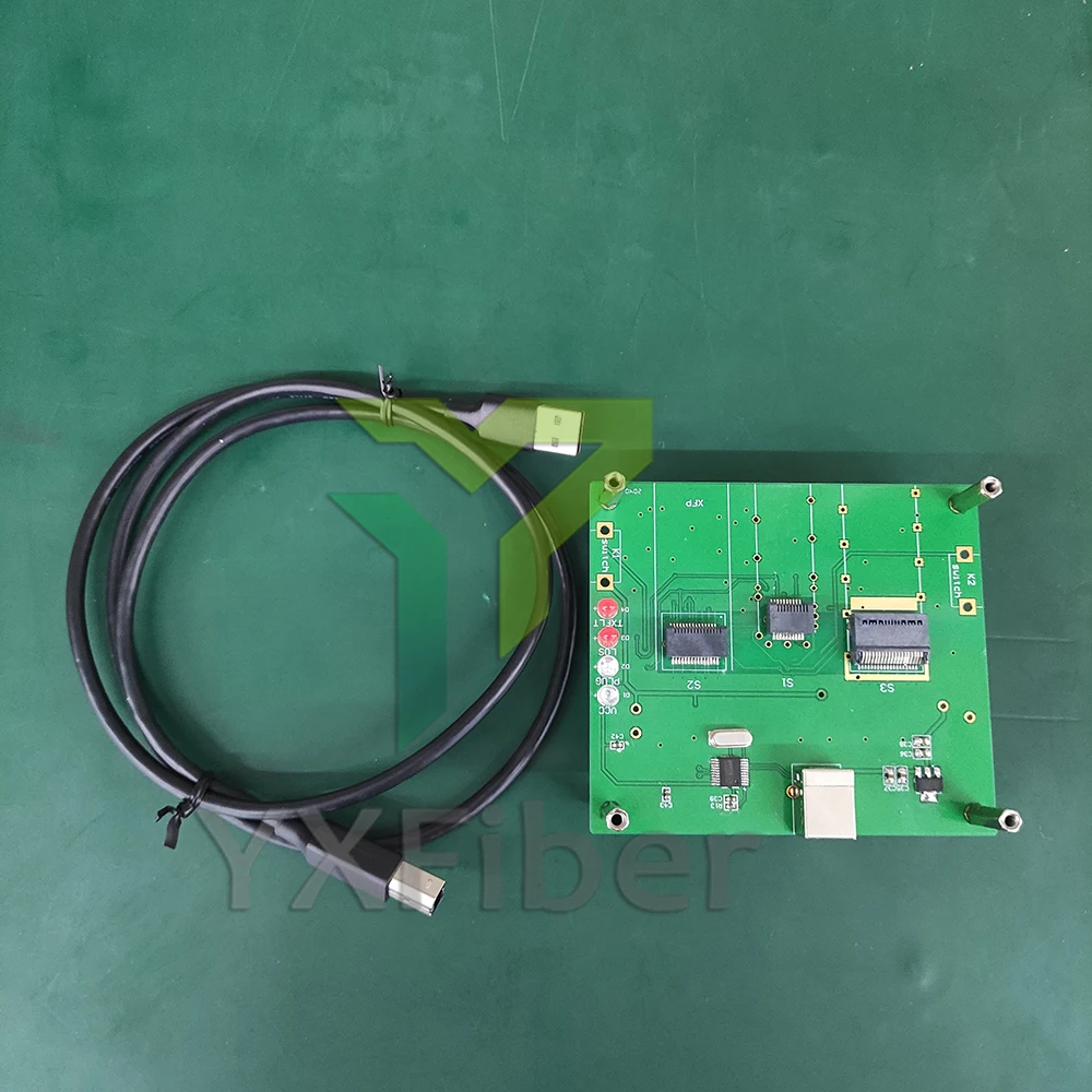 

Optical Transceiver Module SFP / SFP+ / XFP / QSFP EEPROM Write / Read Programmer Coding Board Coding Box AA