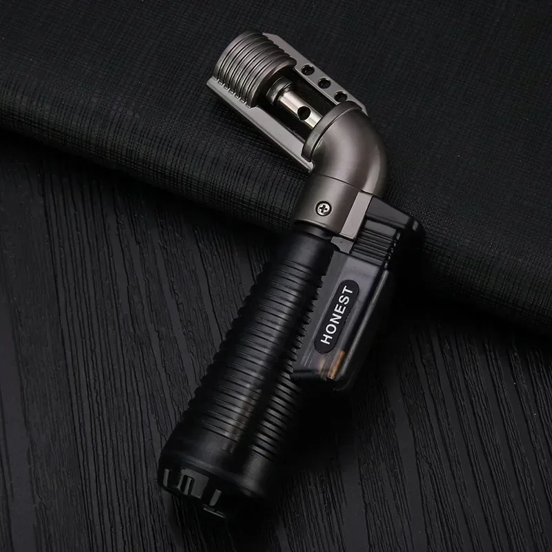 2024 New Welding Torch Gun Jet Lighter Butane Gas Cigars Pipe Accessories Windproof Inflatable Spray Gun Lighters Men\'s Gadgets