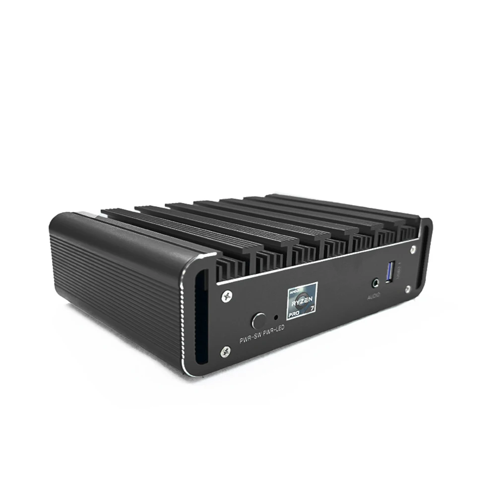 팬리스 데스크탑 게임용 컴퓨터, AMD Ryzen R7 3700U 윈도우 11 미니 PC, USB 3.1, DDR4 8GB, 16GB, 128GB, 256GB, 512GB SSD, 2*1000M LAN