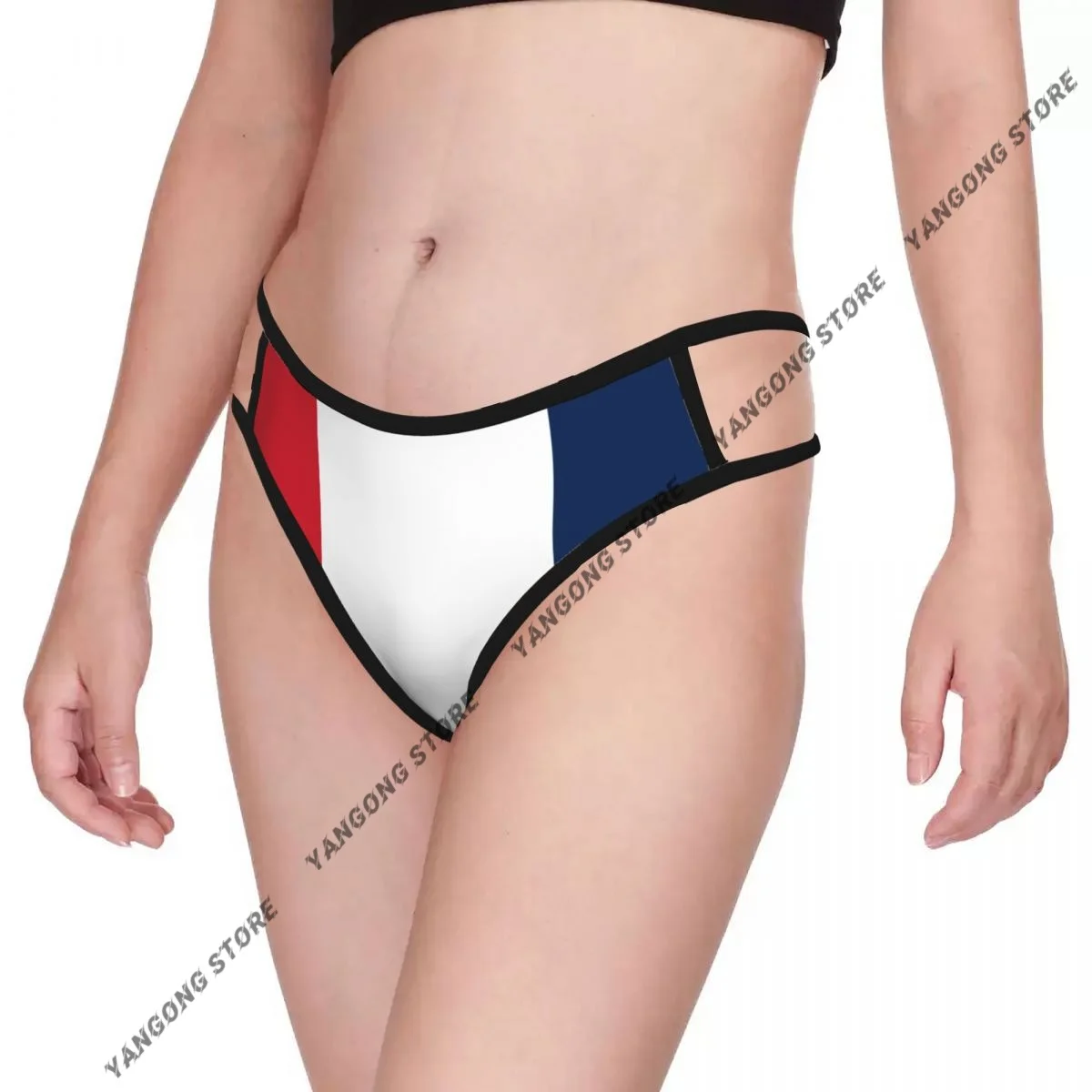 

Women's Panties Sexy Thongs G-strings Flag Of France Women Underwear Female Underpants