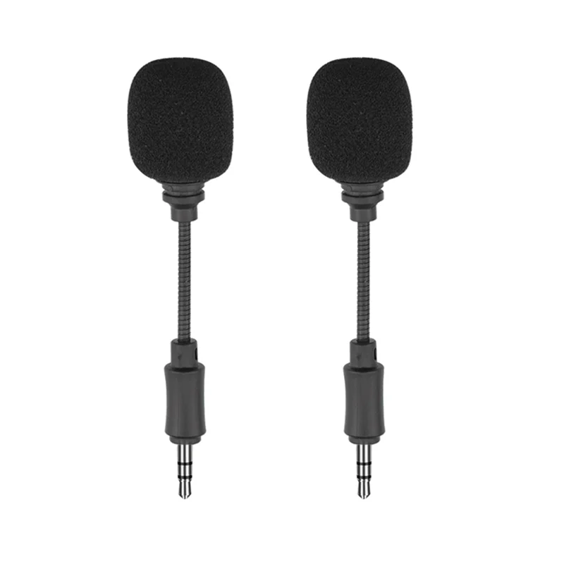 ZIZI 2Pcs 3.5Mm Mini Microphone In-Line Three Poles Short Microphone For DJI OSMO Pocket Action Camera