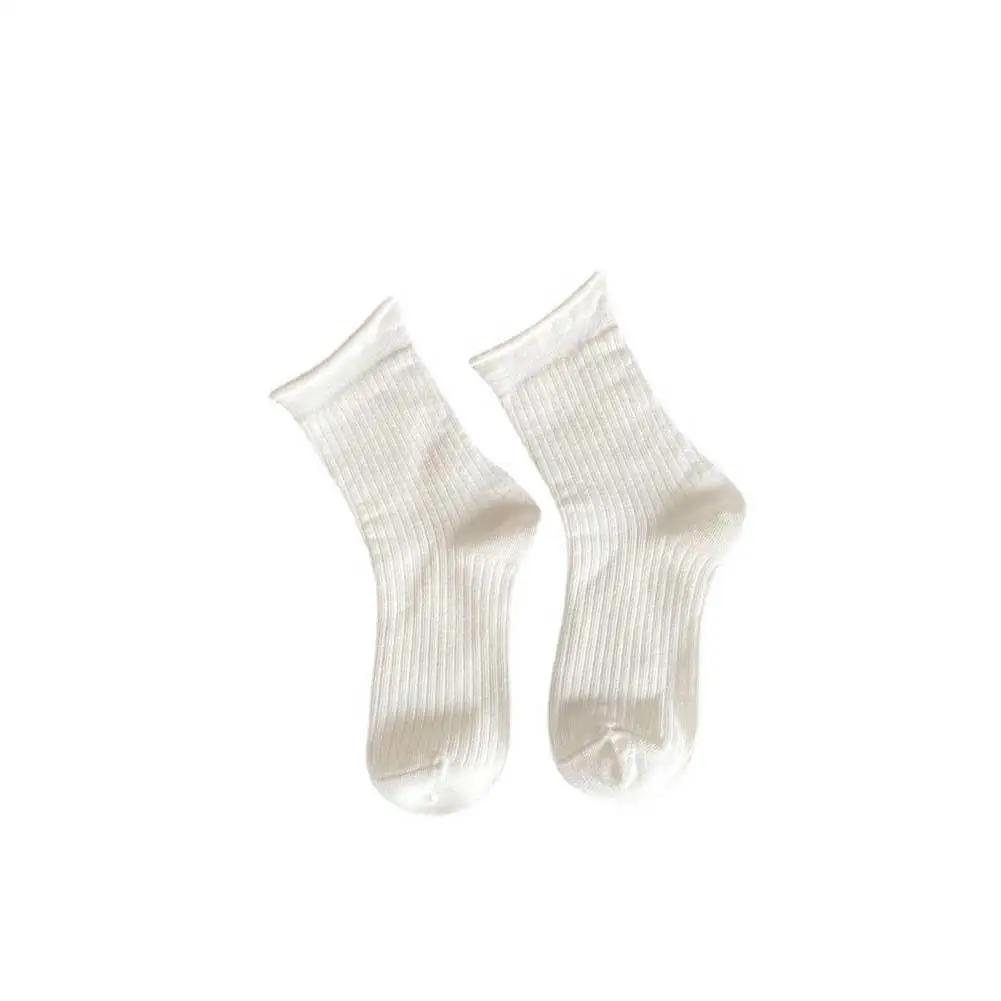 

White Socks Women Cute JK Lolita Lace Ruffled Socks Ladies Casual Fashion Summer Thin Breathable Middle Tube Socks