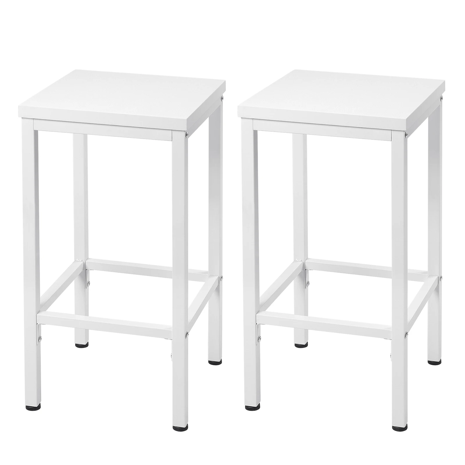 EUGAD 2-teiliges Set Barhocker Hochstühle Industrielle Thekenhocker mit Fußstütze für Bistro, Esszimmer, Küche, Salon