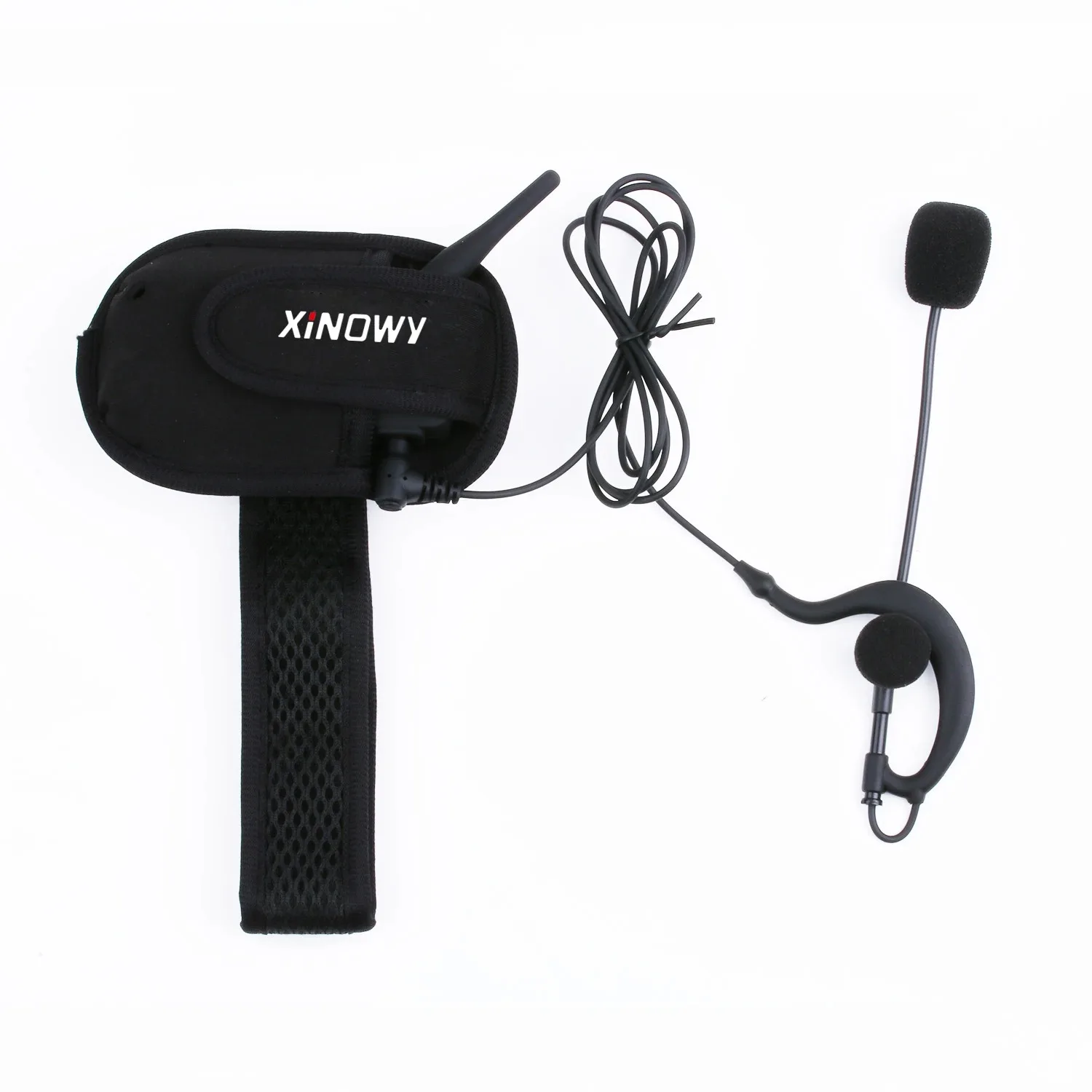 XINOWY V6C New Full Duplex 1200M Football Referee Arbitration Earhook Bluetooth Intercom Monaural Earphone Headset Headphone image 2