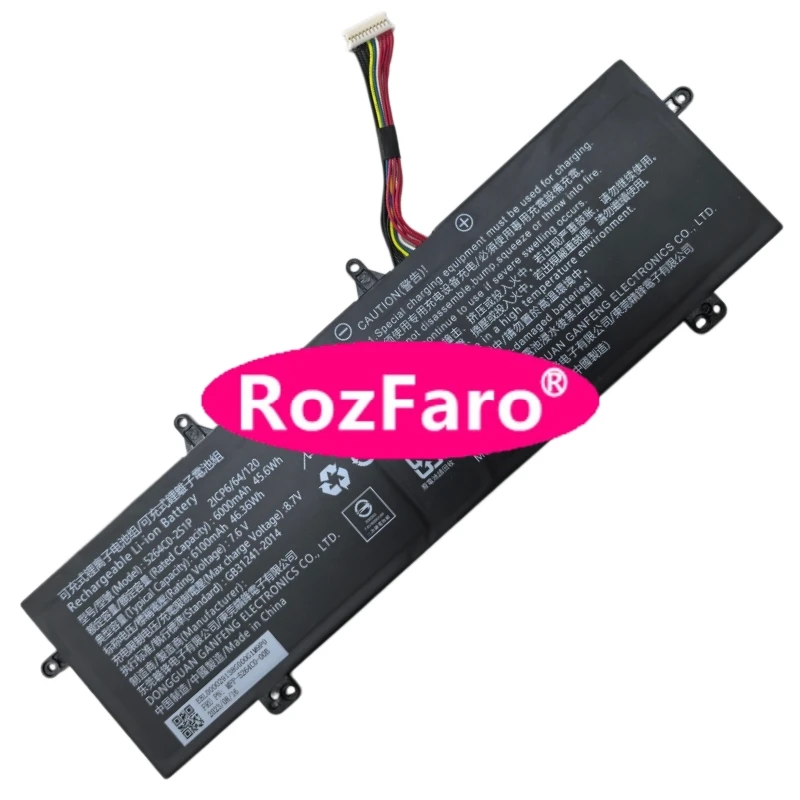 RozFaro U5266122PV-2S1P 5264C0-2S1P 7.6V 45.6Wh 6000mAh Laptop Battery For Allview Allbook i 15.6-inch Allbook 1 Notebook