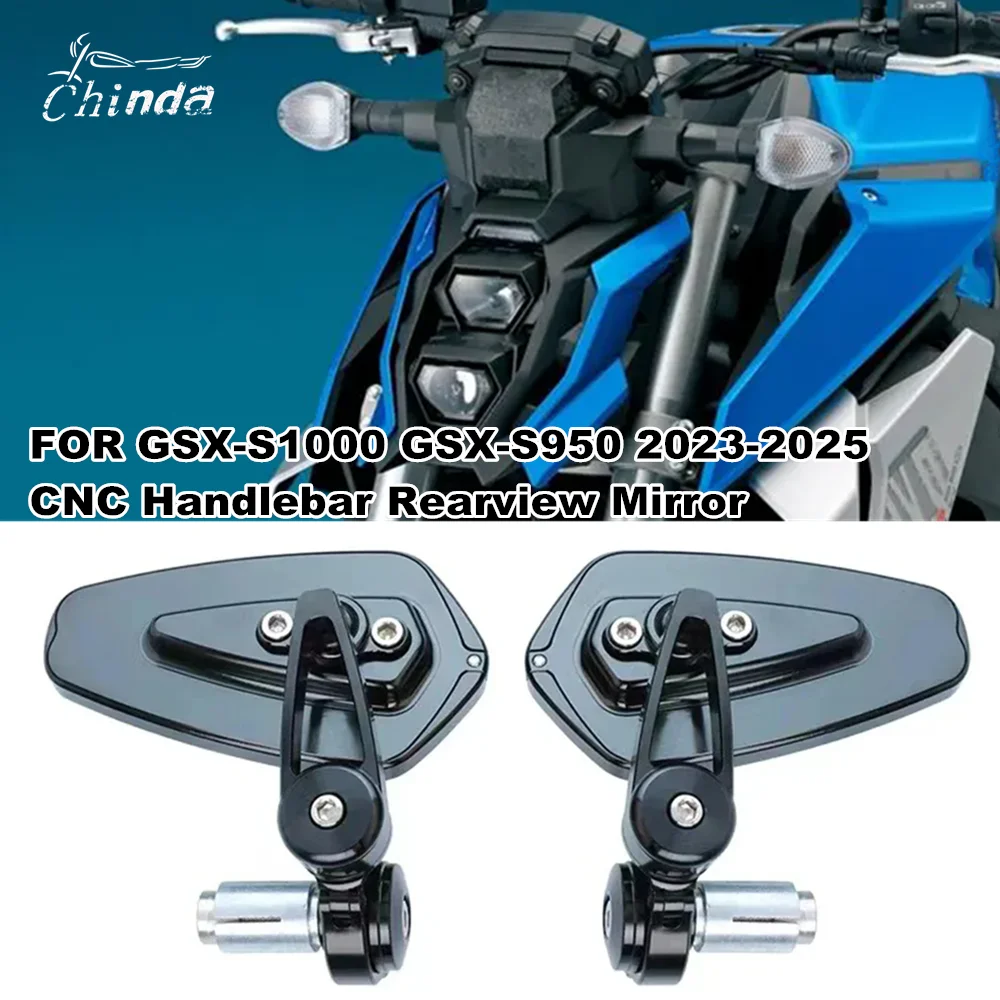 Motorcycle Handlebar Mirror CNC Handlebar Rearview Mirror For Suzuki GSX-S1000 GSX-S950 GSX S1000 GSX S950 2023 2024 2025