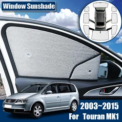 For Volkswagen VW Touran 2003~2015 2004 2008 2009 2011 2013 Accessories Car Sunshades Anti-UV Window Visor Covers Camper Parts