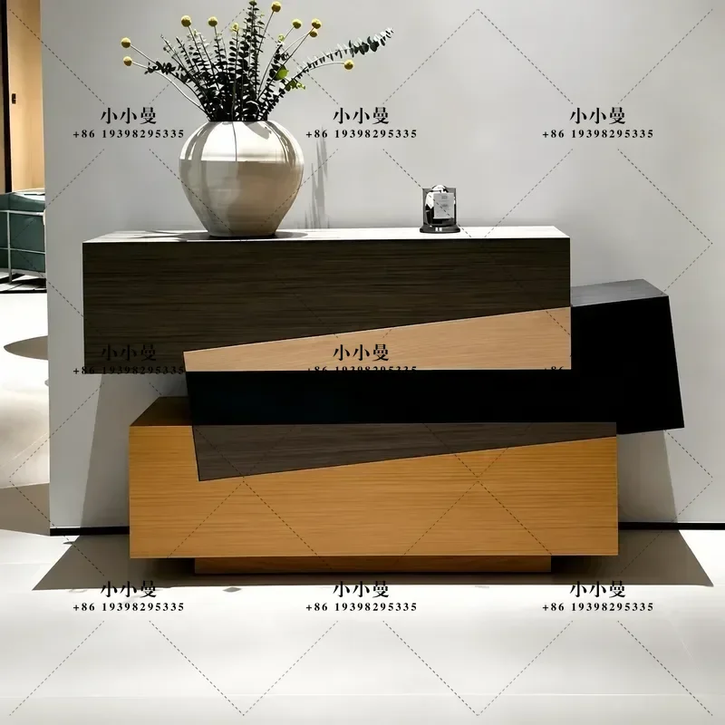 Medium Ancient Style Baking Paint Entryway Cabinet Living Room Wall Storage Chest Decorative Cabinet for Home Organization