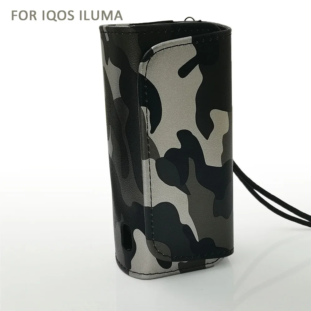 CHANCHAN for Iqos Iluma Flip Double Book Cover Case Wallet Leather Pouch Bag Holder for ICOS ILUMA Cigarette Accessories