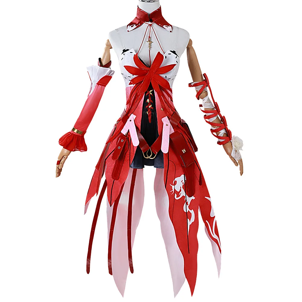 Game Wuthering Waves Phrolova Red Spider Lily Suit Gorgeous Dress Uniform Cosplay Costume Christmas Party Outfit Women Uniform