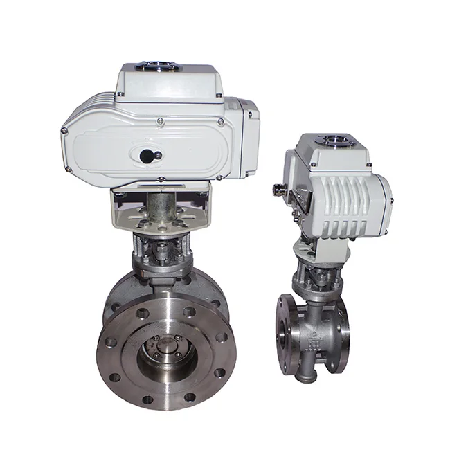 DN50-DN600 الحجم الاسمي صمام الفراشة المهنية المياه الكهربائية تشغيل شفة الصلب ختم صمام الفراشة