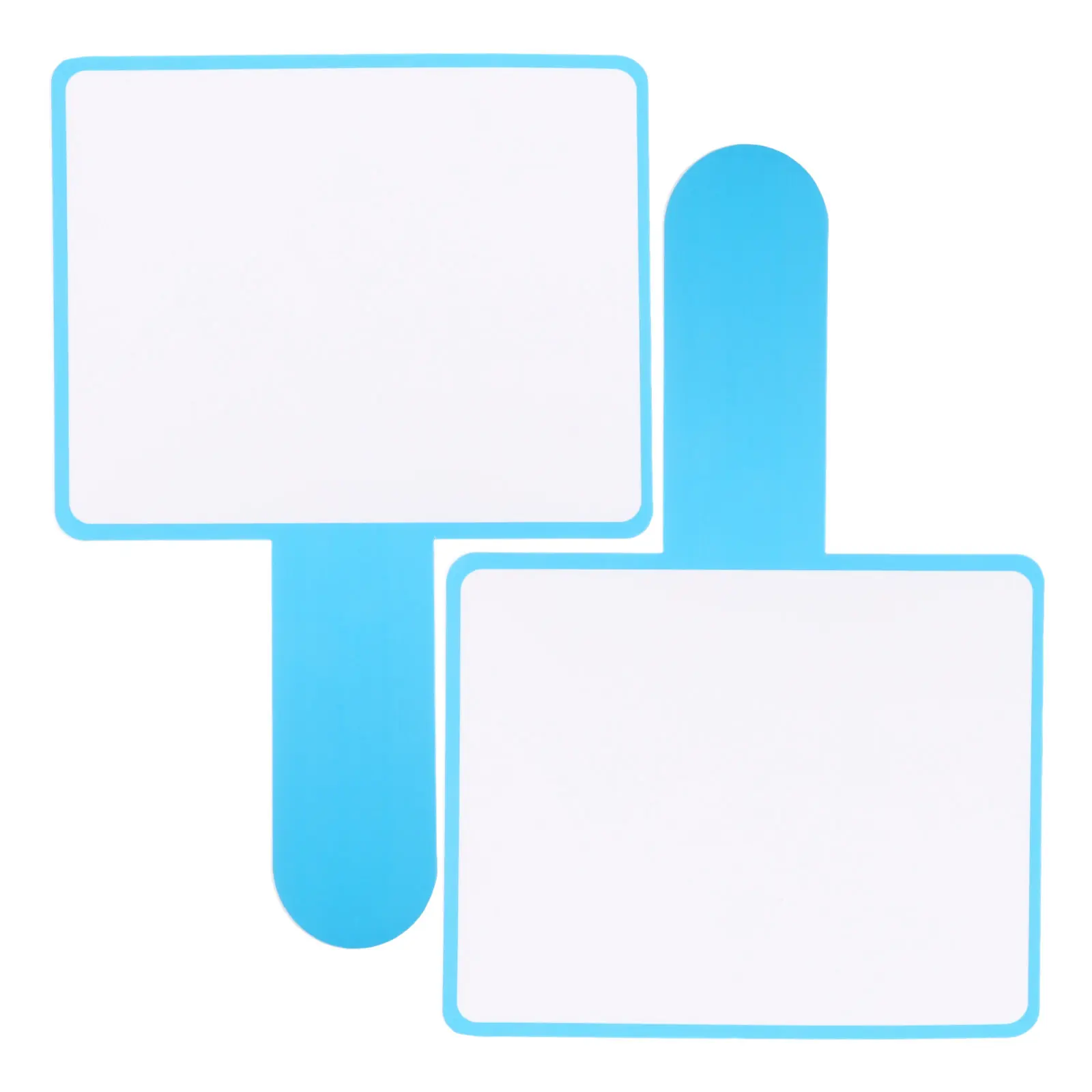 2Pcs Lightweight Foam Dry Erase Paddles Single Sided Handheld Whiteboards for Student Learning Office Meetings Family Game