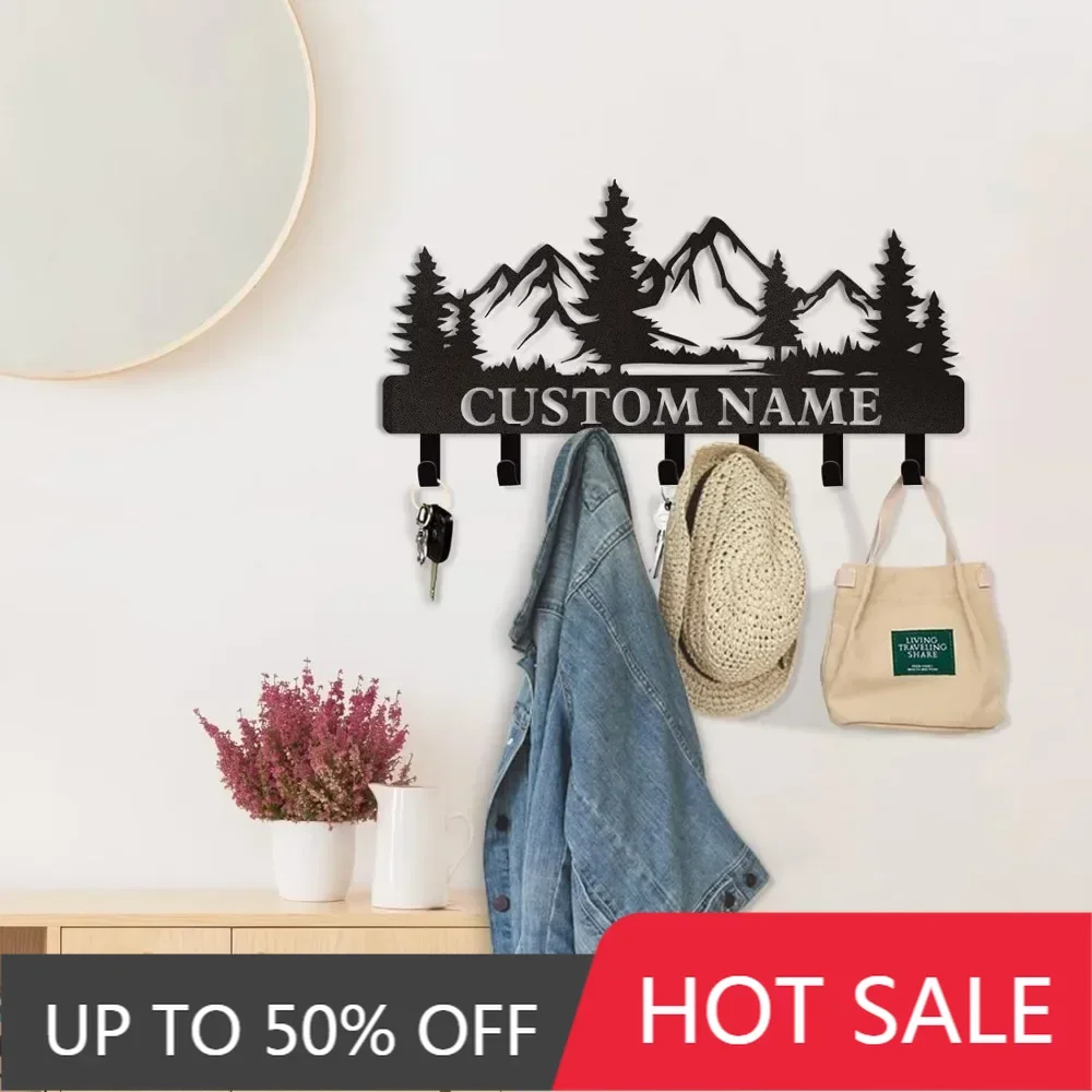 

1PC Personalized Wall Key Holder, Name-Engraved Custom Build. A Perfect Gift for Housewarmings, Valentine's, Front Door Ready.