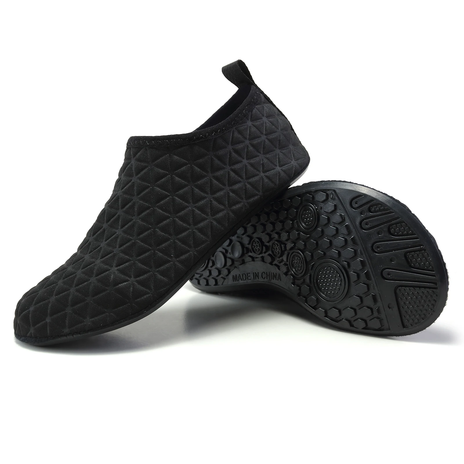 

Black Quick Dry Water Shoes Barefoot Aqua Socks Non-slip Soft Sole For Beach Swim Surf Yoga Fitness Exercise Unisex