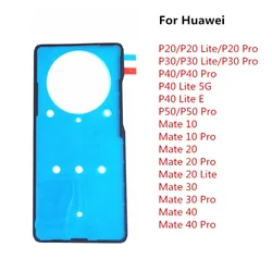 2Pcs Back Battery Cover Door Sticker Adhesive Glue Tape for Huawei P20 P30 P40 P50 Pro P40 Lite E 5G Mate 20 30 40 Repair