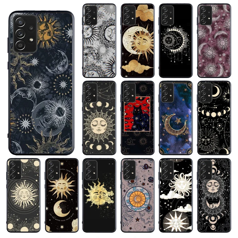 Magic Sun Moon Witches Moon Tarot Phone Case for Samsung Galaxy A73 A13 A14 A32 A71 A33 A52 A53 A72 A51 A22 A23 A34 A54