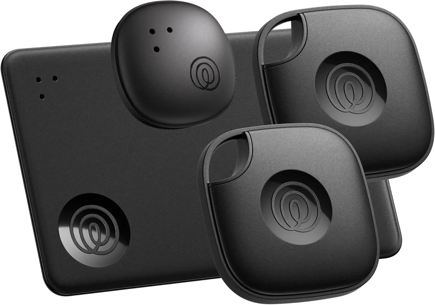 

Bluetooth Trackers 4-Pack for Keys, Wallets & More - iOS/Android Compatible Item Locators