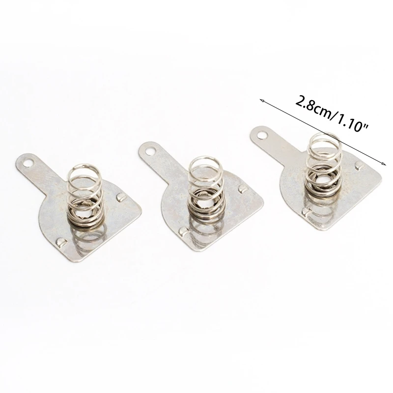 20 ピース/セットシルバースプリングバッテリー榴散弾プラスおよびマイナスコンタクトプレート交換 18650 バッテリー 28 ミリメートル
