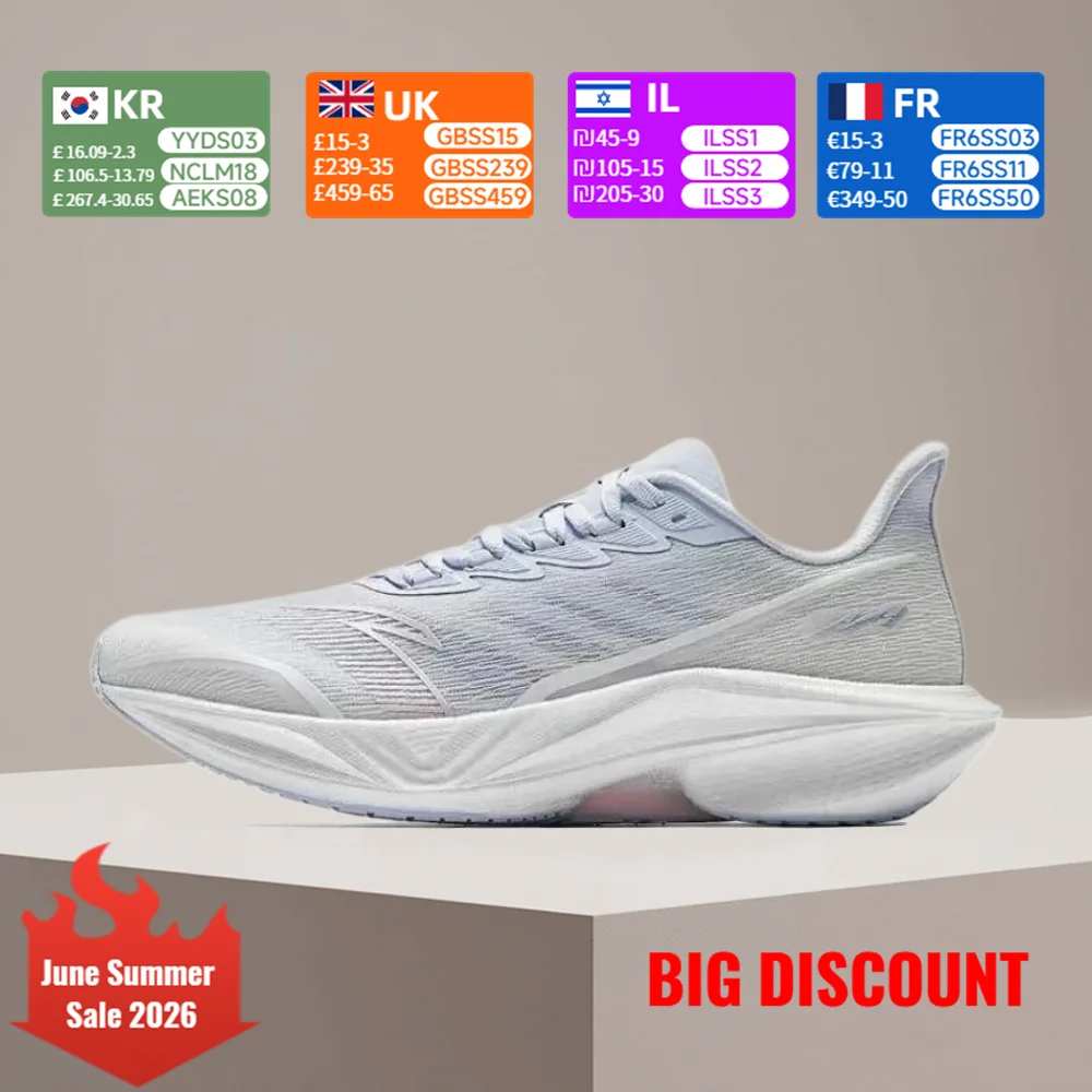 

Anta MACH 5.0 Women's Running Shoes: Comfortable, Stylish, Versatile, Cushioned, Durable, Low-Top – Blue/White 122525583-3